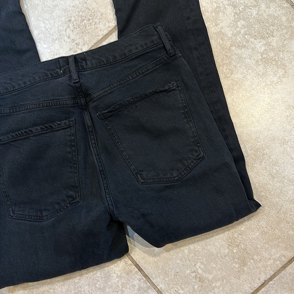 AGOLDE Toni Mid-Rise Slim Straight Jeans 26 Washed Black - Picture 9 of 9
